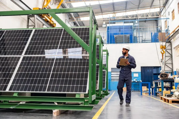 Paneles solares de una empresa, mostrando cómo la instalación de estos sistemas es rentable en 2025 para reducir costos energéticos