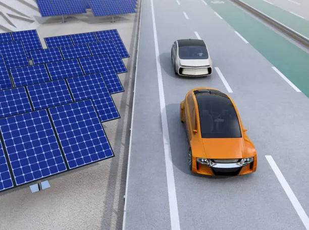 Ilustración que representa el funcionamiento de los paneles solares para negocio